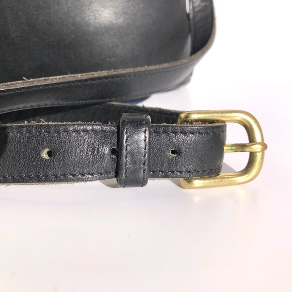 Vintage 90s Coach Anderson 9976 Crossbody Leather Bag Purse Black Shoulder Strap - Picture 2 of 16